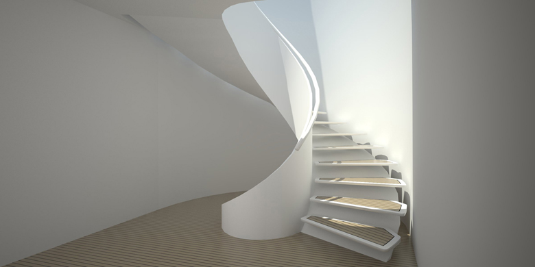 Yacht Helical Staircase